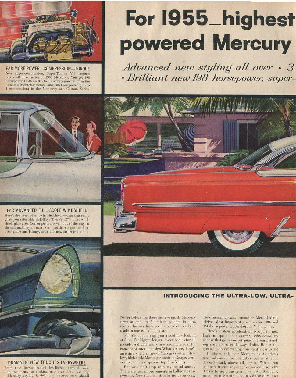 Lincoln & Mercury Vintage Advertising Collection – 60 Original Magazine Ads (1930–1974) – Continental, Capri, Cougar, Montego, Comet & More - Lot #1