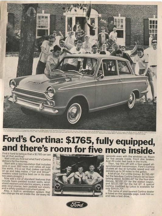 Antique Ford & Mercury Advertisements Collection – 1920s–1980s – 100 Original Vintage Automotive Ads - Lot #1