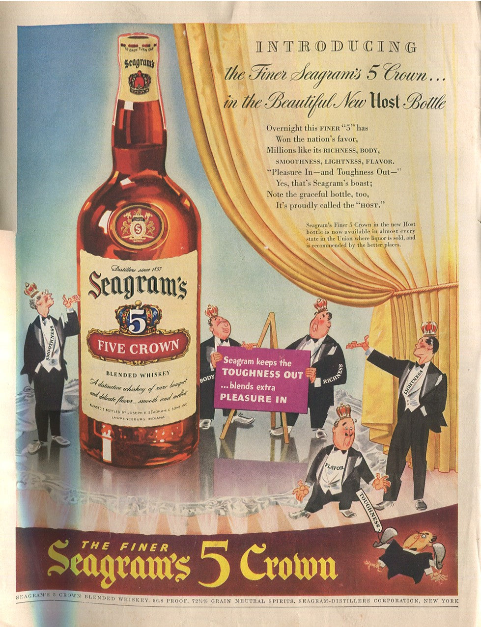 Antique Seagram’s Whiskey Advertisements – 50‑Ad Master Collection (1937–1972) – Canadian, American & Scotch – Historical Lot