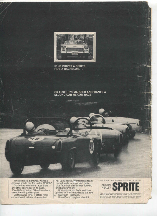 Austin Healey & MG Vintage Automobile Advertisements – Set of 10 (1950s–1970s) - #1
