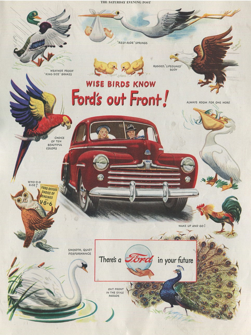 Antique Ford & Mercury Advertisements Collection – 1920s–1980s – 100 Original Vintage Automotive Ads - Lot #1