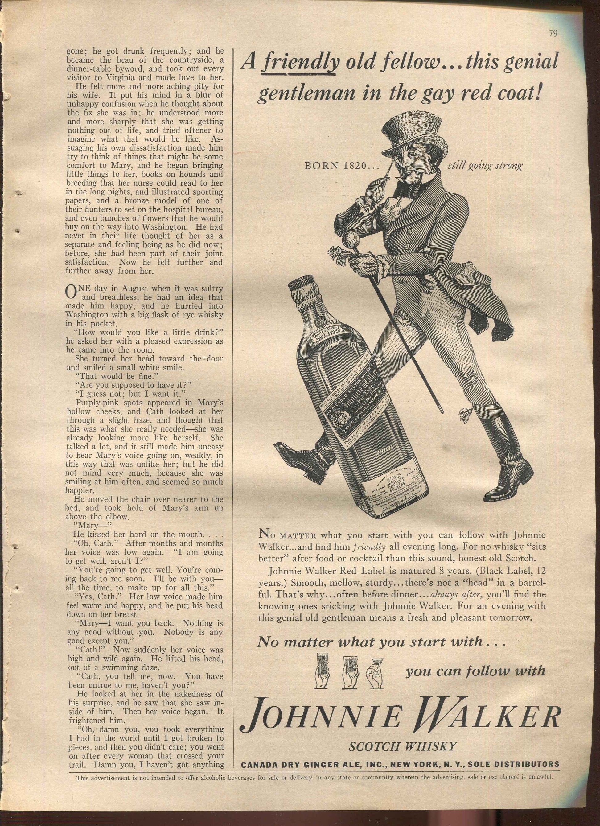 Johnnie Walker Scotch Whisky – Vintage Advertisement Collection (1930s–1960s) – Set of 10 - #1