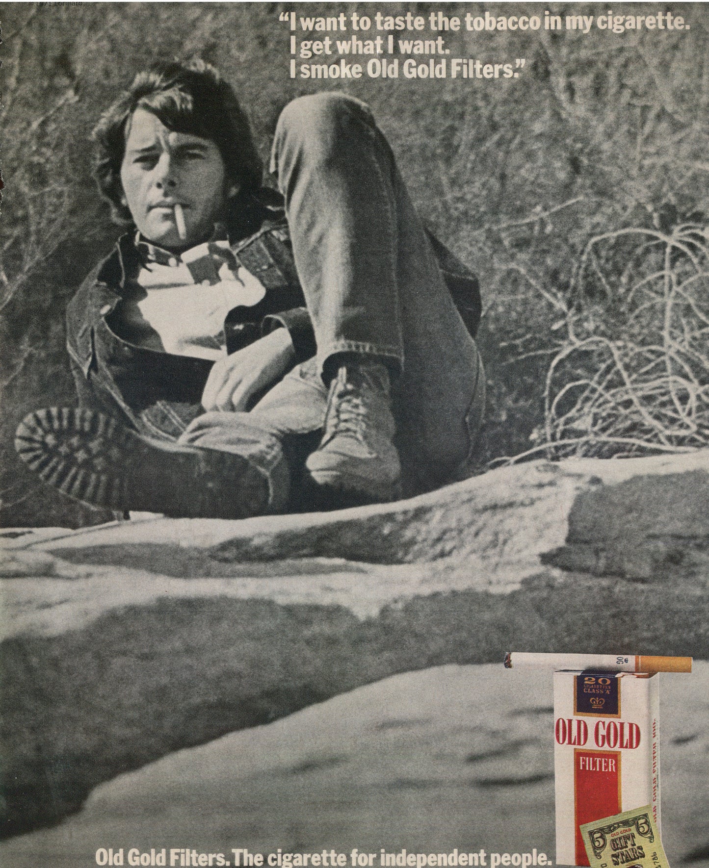 Antique Old Gold Cigarette Advertisements – 10 Original Magazine Ads (1940s–1970s) – Lot #1