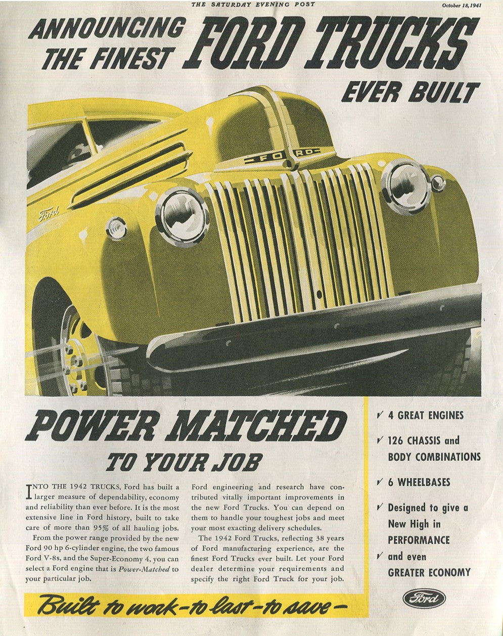 Antique Ford & Mercury Advertisements Collection – 1920s–1980s – 100 Original Vintage Automotive Ads - Lot #1