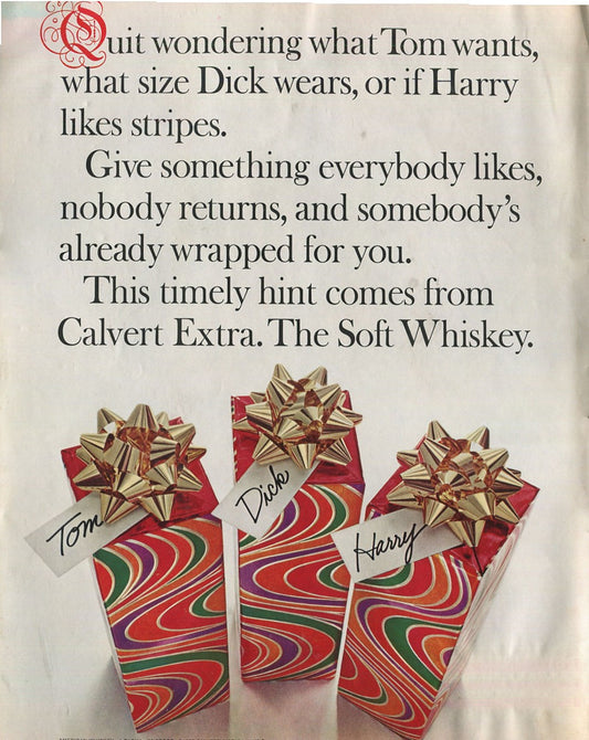 Antique Advertisements – Calvert Family of Ads (1941–1972) – Master Lot of 40 Ads - Lot #1