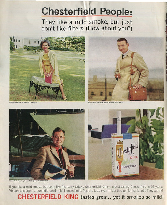 Antique Advertisements – Chesterfield Family of Ads – 20‑Piece Collector’s Set (1937–1965) – Lot #3