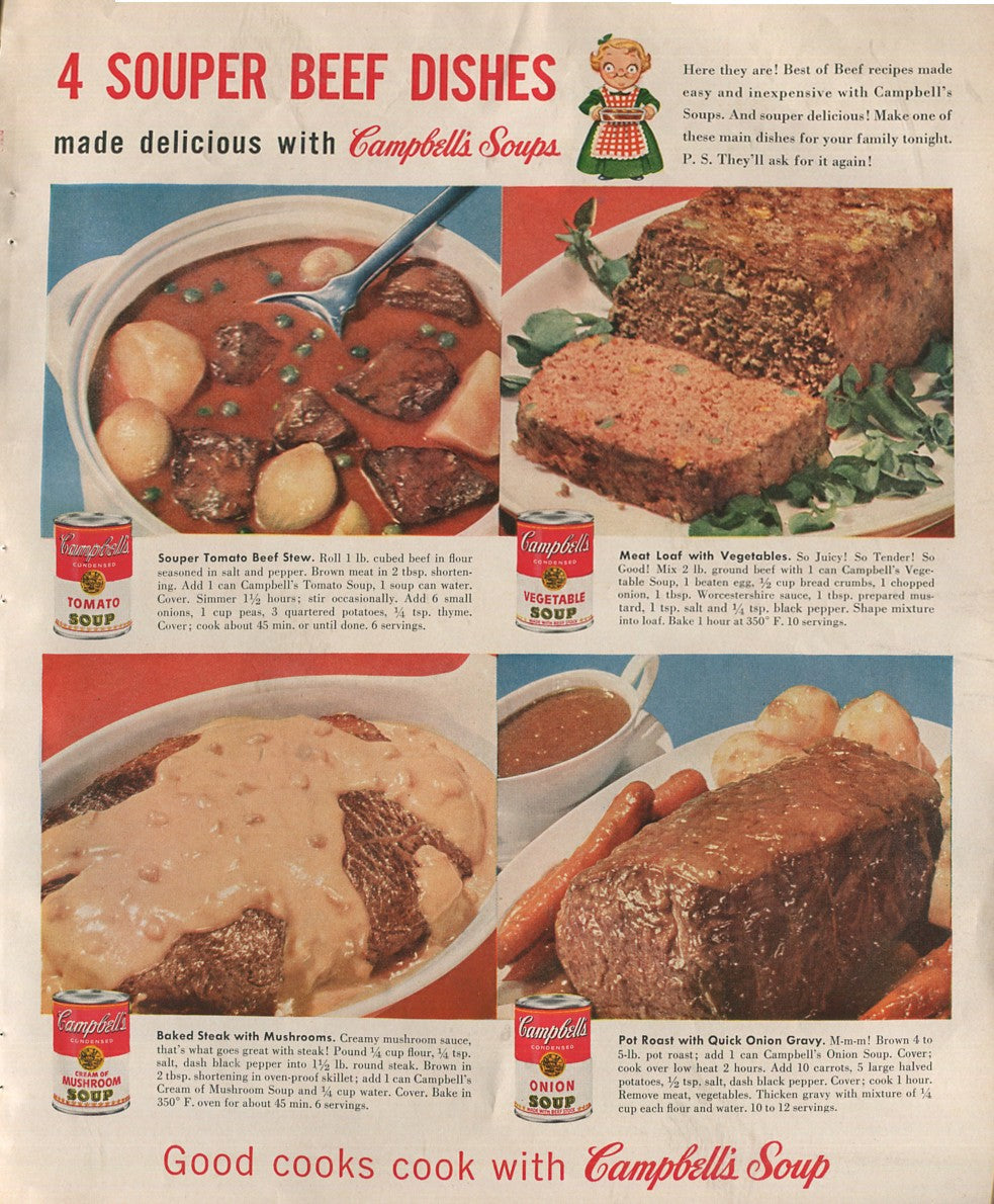 Antique Campbell’s Soup Advertisements – Complete Historical Collection (1927–1971) – 50 Original Vintage Ads - #1