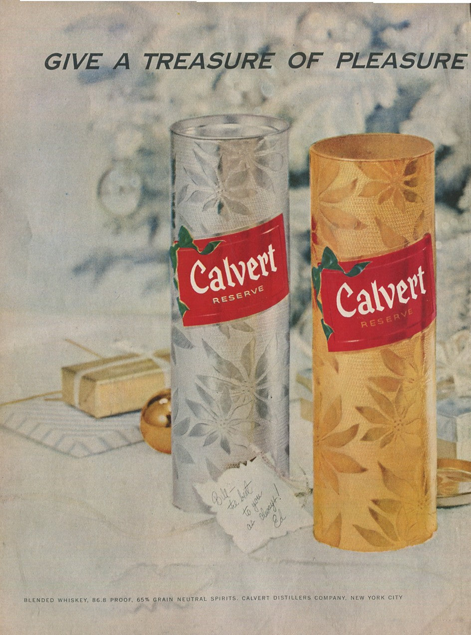 Antique Advertisements – Calvert Family of Ads (1941–1972) – Master Lot of 40 Ads - Lot #1