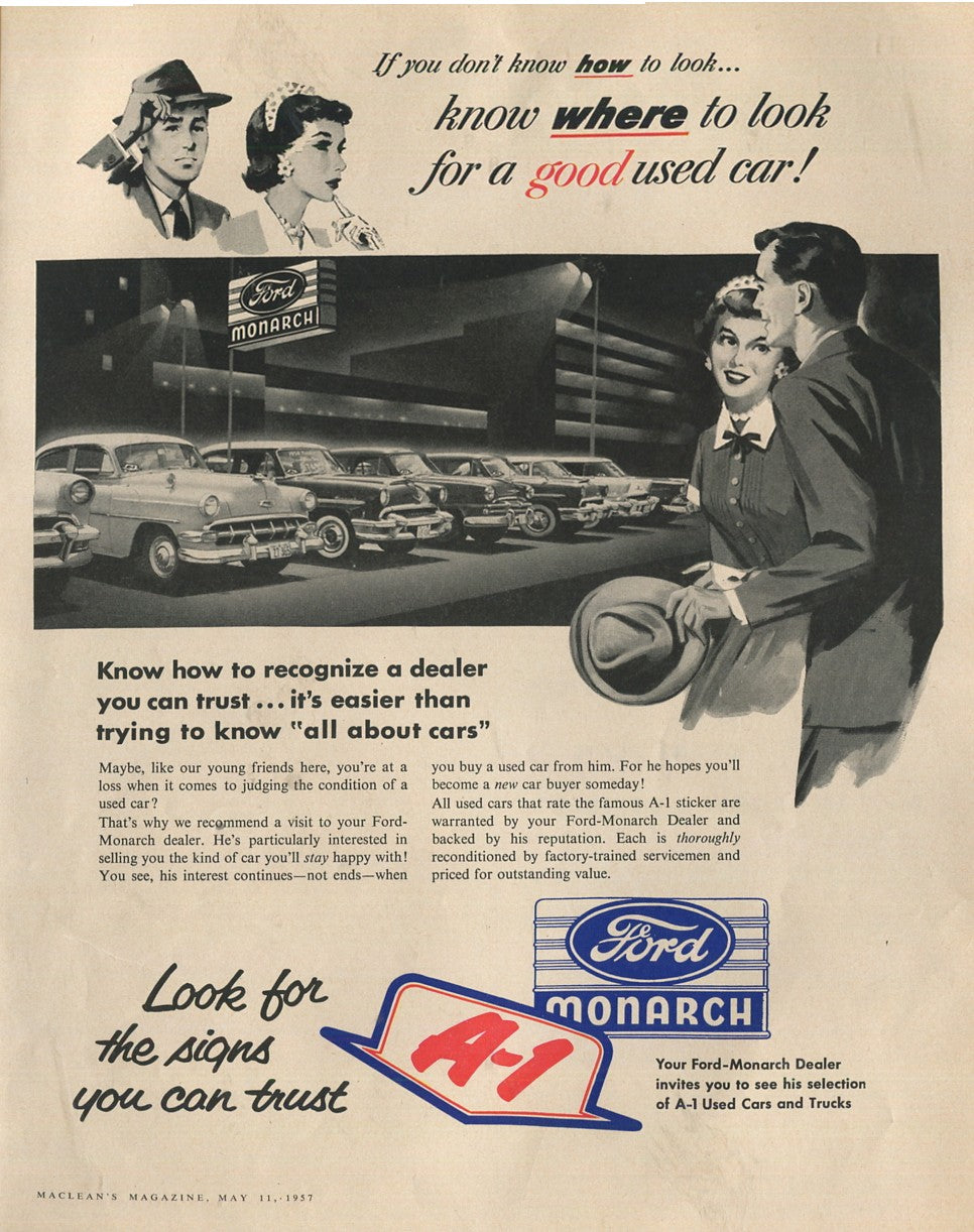 Antique Ford & Mercury Advertisements Collection – 1920s–1980s – 100 Original Vintage Automotive Ads - Lot #1
