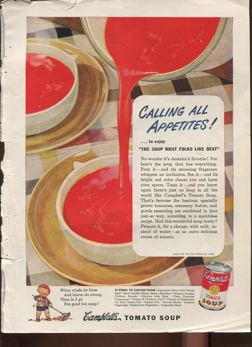 Antique Campbell’s Soup Advertisements – Complete Historical Collection (1927–1971) – 50 Original Vintage Ads - #1