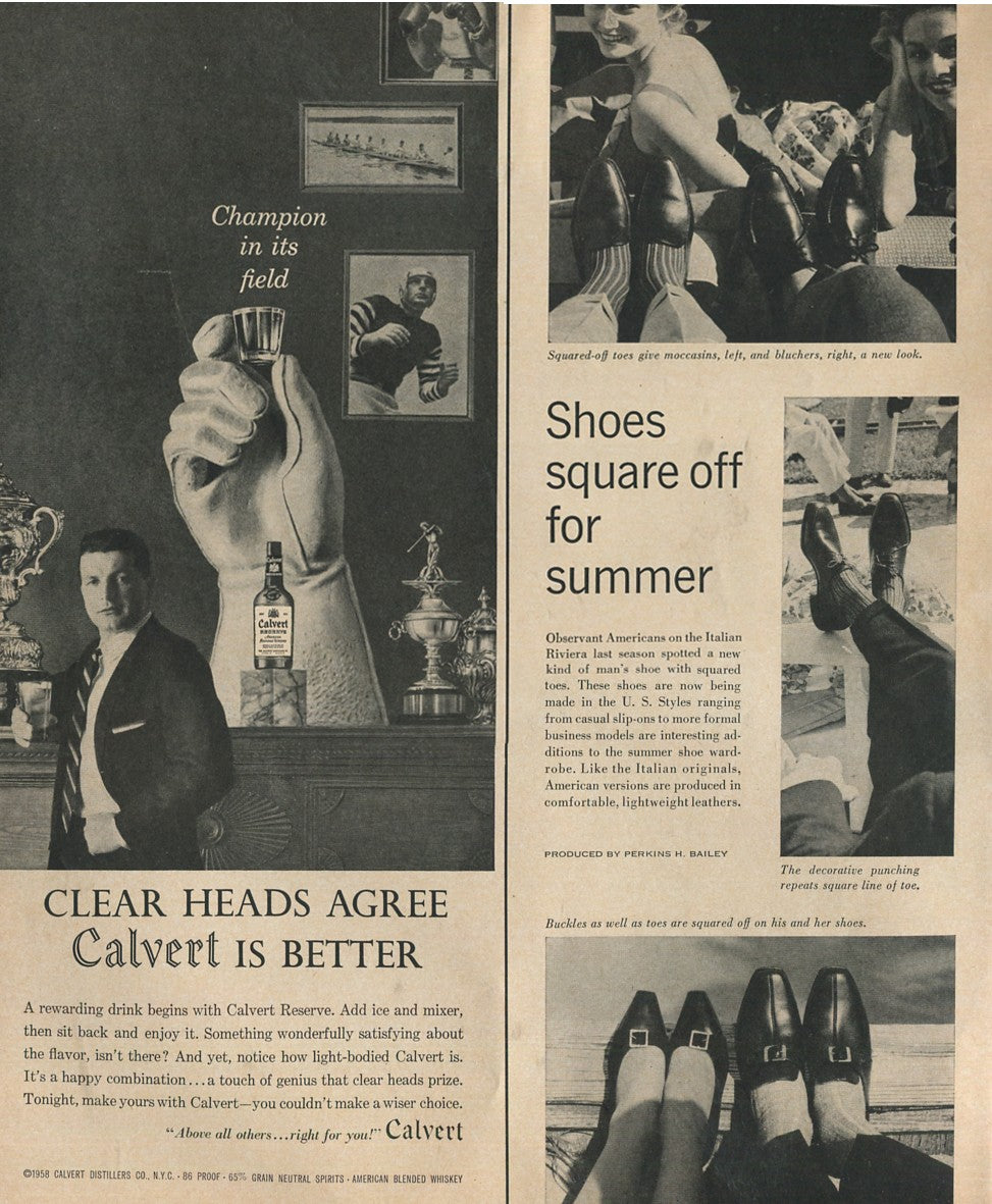 Antique Advertisements – Calvert Family of Ads (1941–1972) – Master Lot of 40 Ads - Lot #1