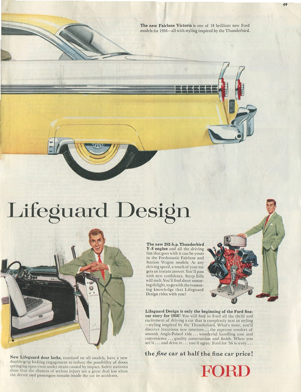 Antique Ford & Mercury Advertisements Collection – 1920s–1980s – 100 Original Vintage Automotive Ads - Lot #1