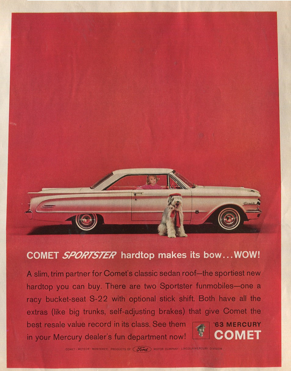 Lincoln & Mercury Vintage Advertising Collection – 60 Original Magazine Ads (1930–1974) – Continental, Capri, Cougar, Montego, Comet & More - Lot #1