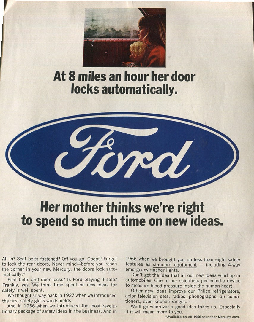 Antique Ford & Mercury Advertisements Collection – 1920s–1980s – 100 Original Vintage Automotive Ads - Lot #1
