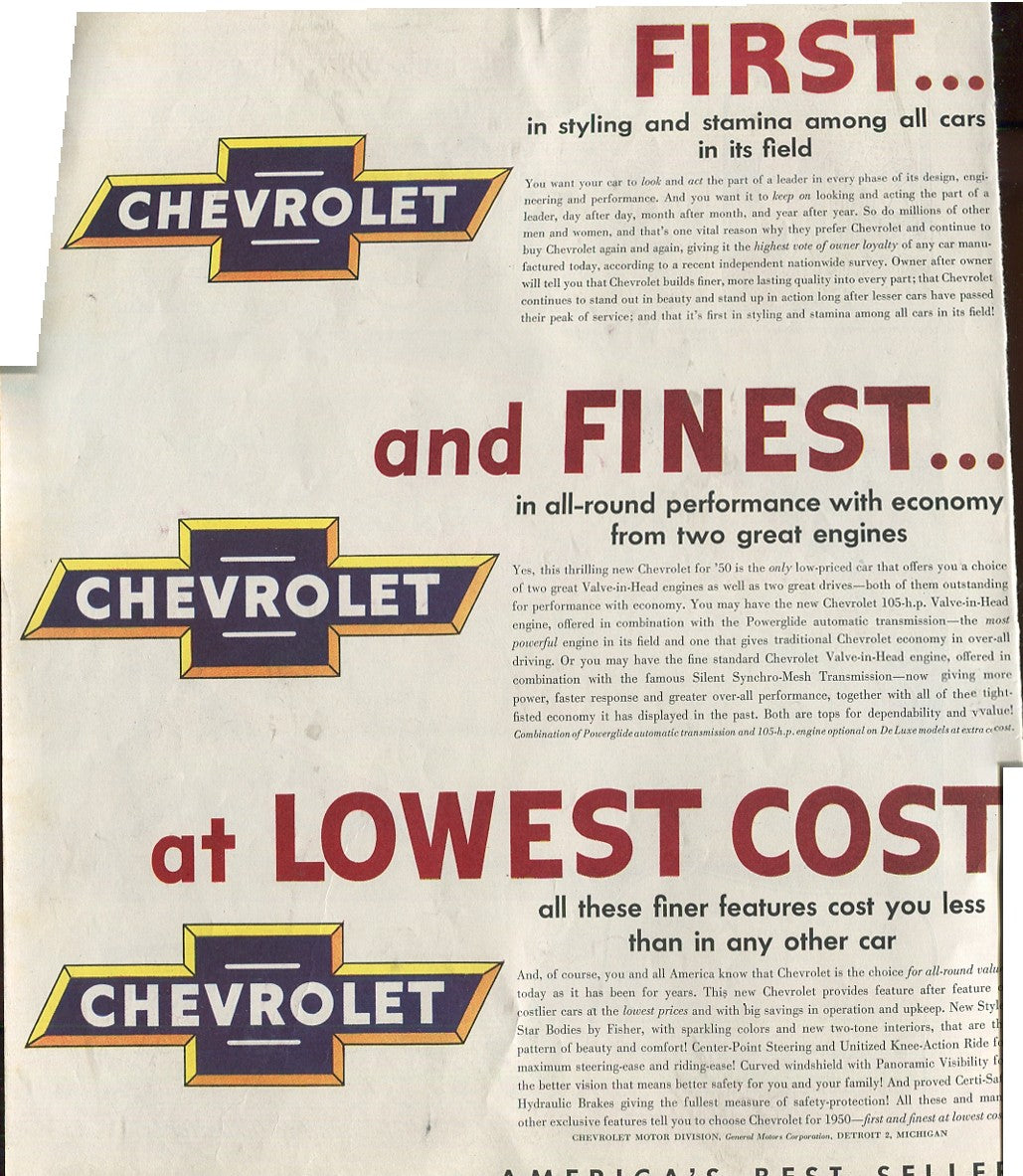 Antique Chevrolet Automobile Advertisements – 80 Original Print Ads, 1924–1992 – Cars, Trucks, WWII, Soap Box Derby & Classic Models