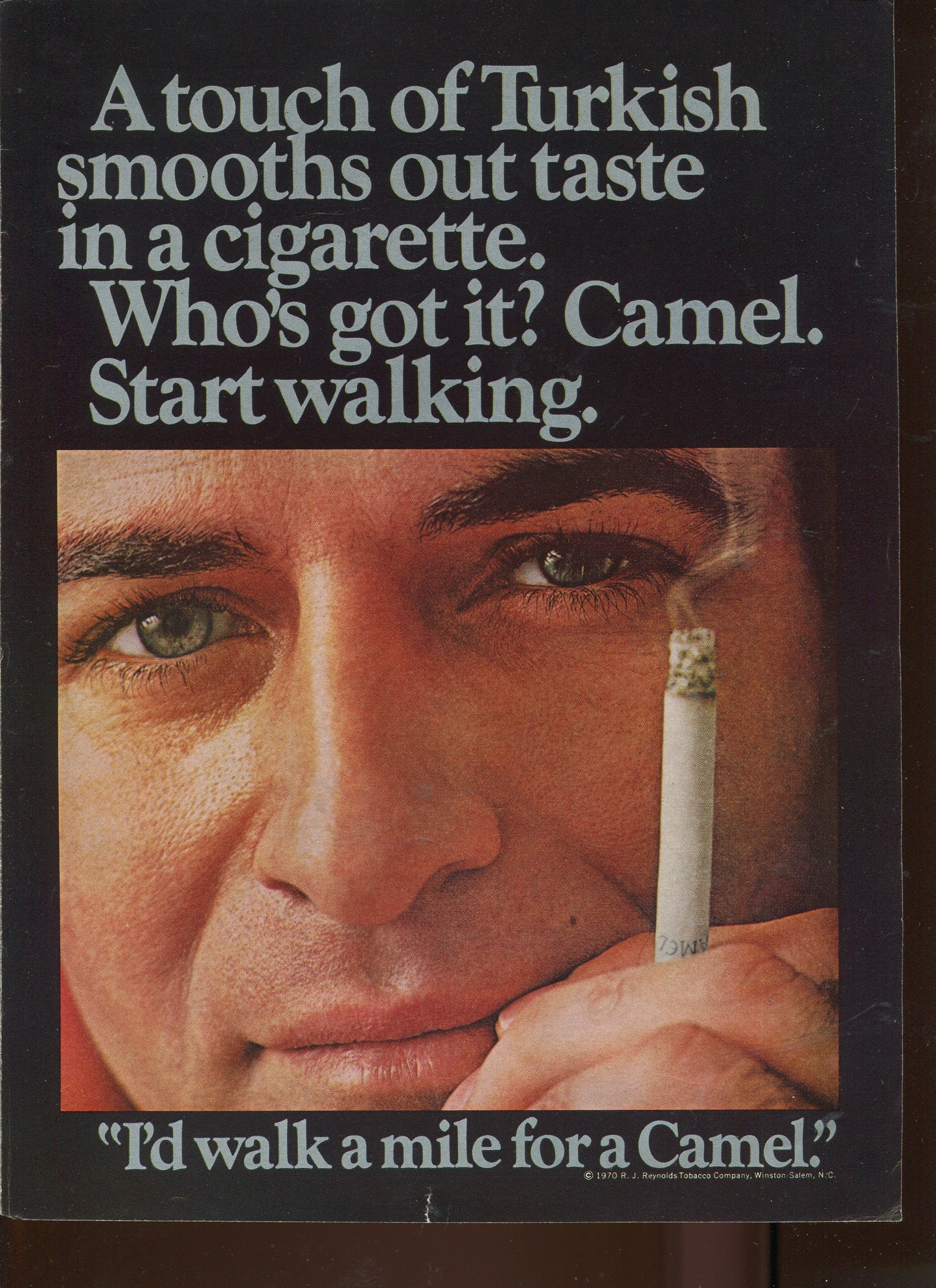Antique Camel Cigarettes Advertisements (10 Total) – 1930s–1970s – Lot #1