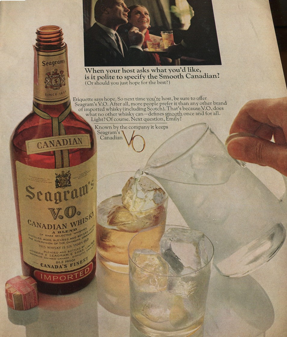 Antique Seagram’s Whiskey Advertisements – 50‑Ad Master Collection (1937–1972) – Canadian, American & Scotch – Historical Lot