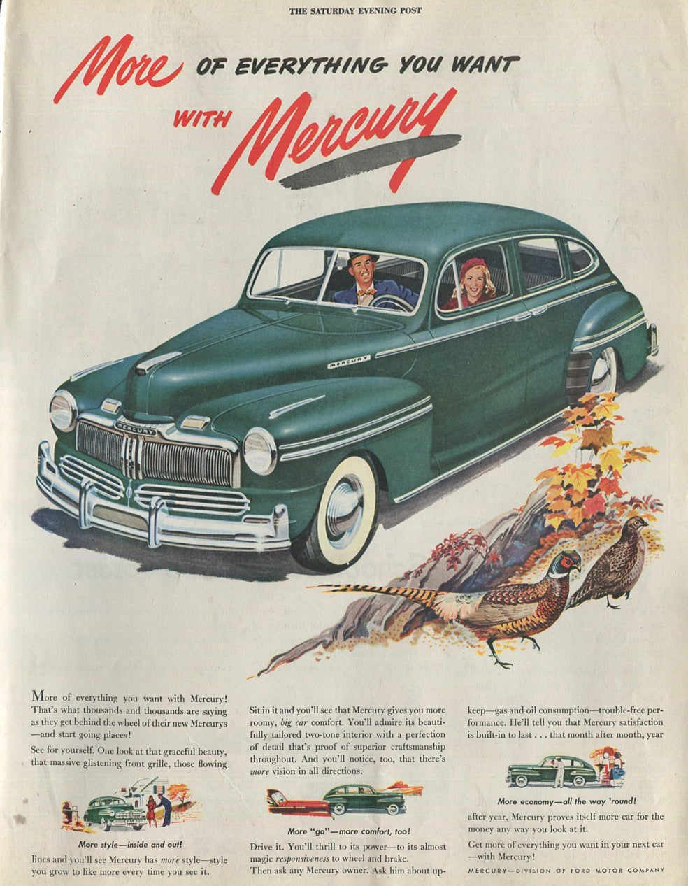 Antique Ford & Mercury Advertisements Collection – 1920s–1980s – 100 Original Vintage Automotive Ads - Lot #1