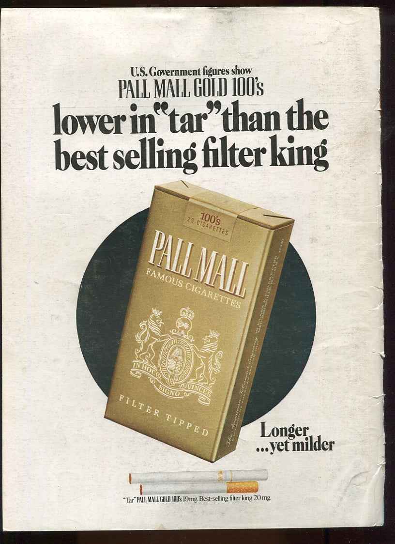 Antique Pall Mall Cigarette Advertisements – Lot of 10 Original Ads (1950s–1970s) – #3