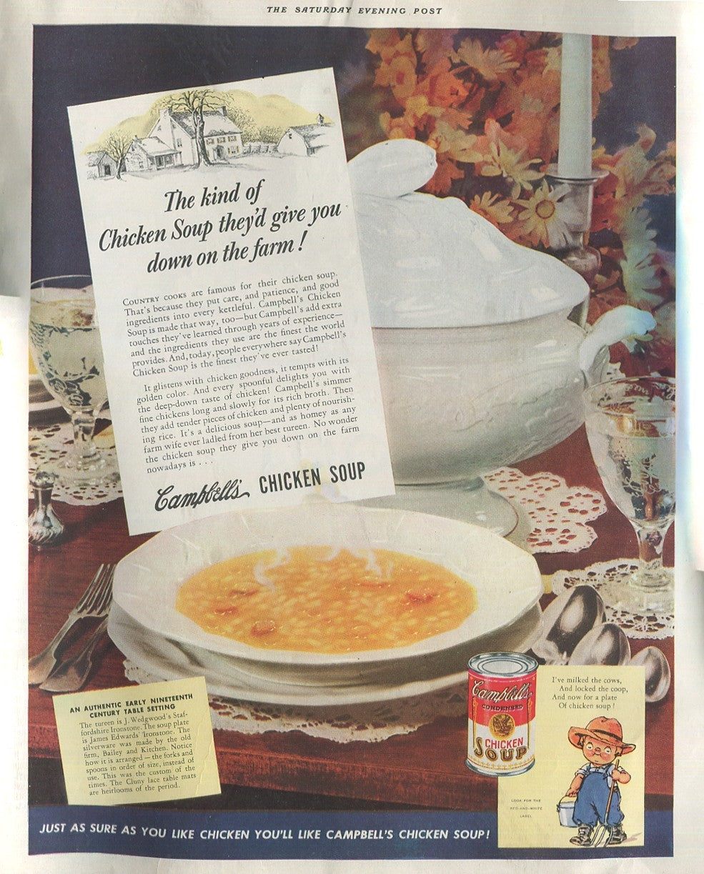Antique Campbell’s Soup Advertisements (10 Total) – 1920s–1940s – Lot #2