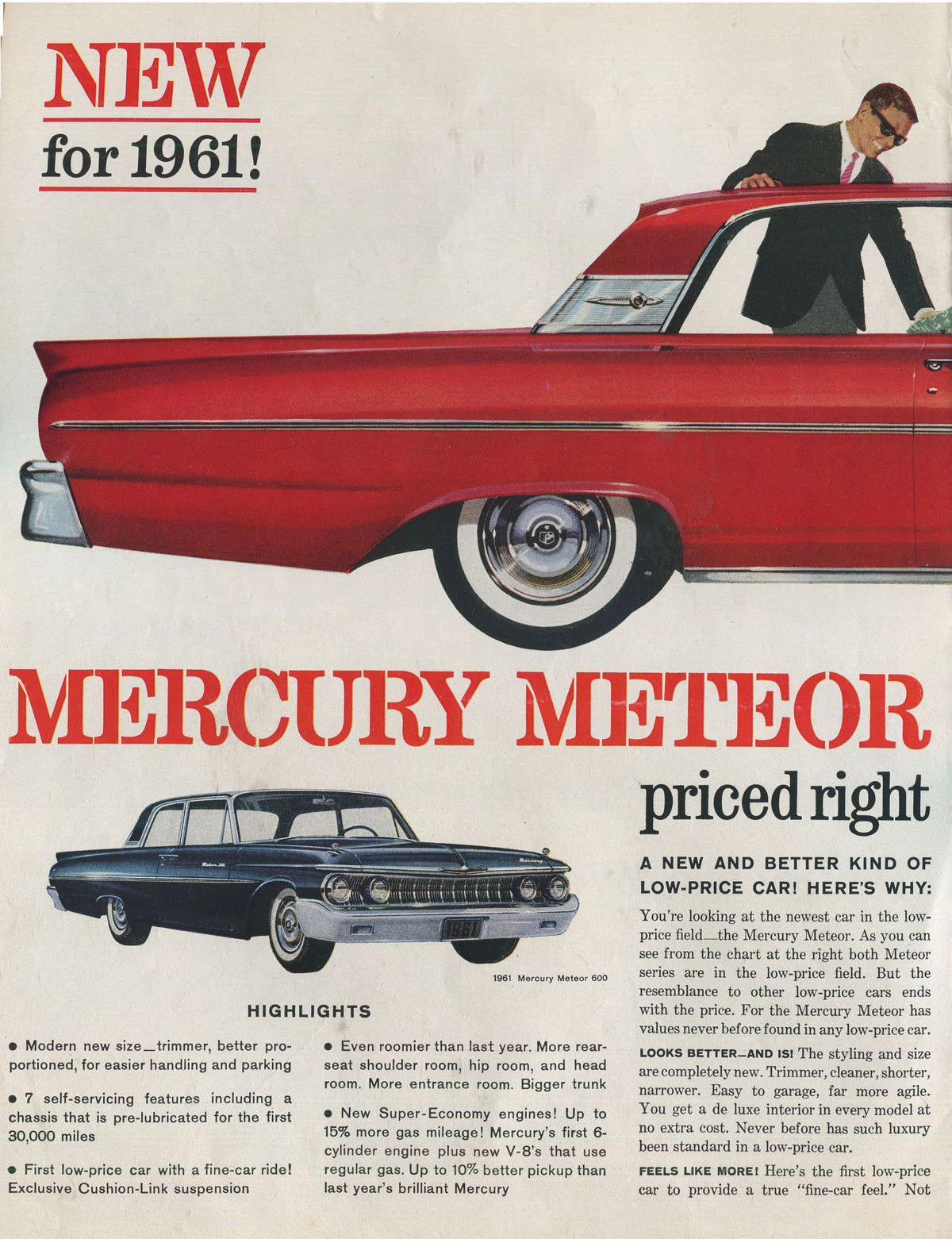 Lincoln & Mercury Vintage Advertising Collection – 60 Original Magazine Ads (1930–1974) – Continental, Capri, Cougar, Montego, Comet & More - Lot #1