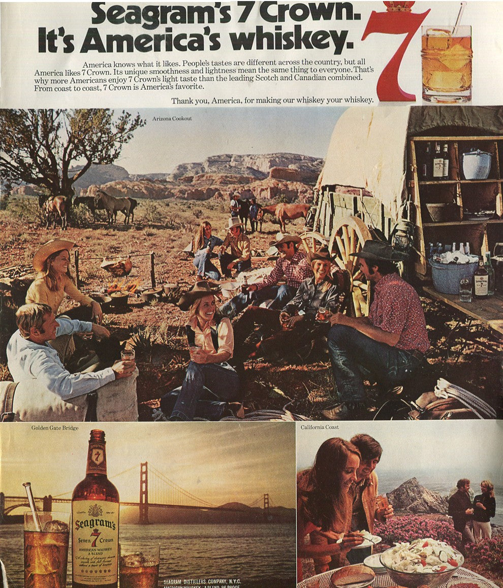 Antique Seagram’s Whiskey Advertisements – 50‑Ad Master Collection (1937–1972) – Canadian, American & Scotch – Historical Lot