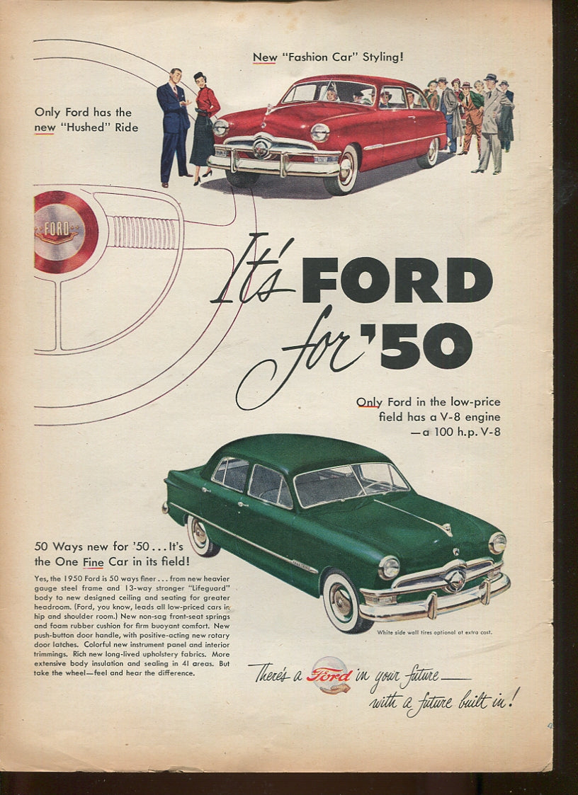 Antique Ford & Mercury Advertisements Collection – 1920s–1980s – 100 Original Vintage Automotive Ads - Lot #1