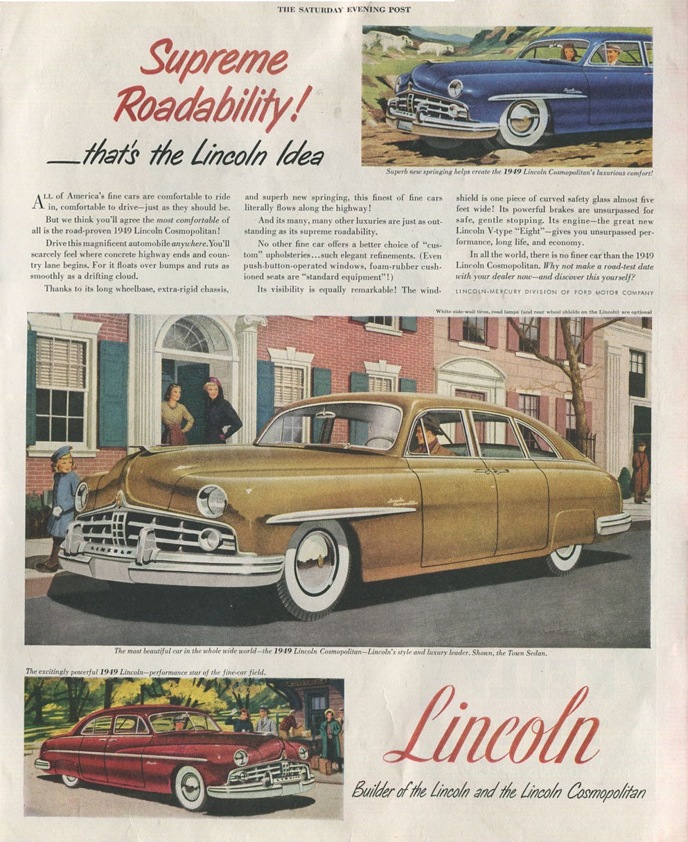 Lincoln & Mercury Vintage Advertising Collection – 60 Original Magazine Ads (1930–1974) – Continental, Capri, Cougar, Montego, Comet & More - Lot #1
