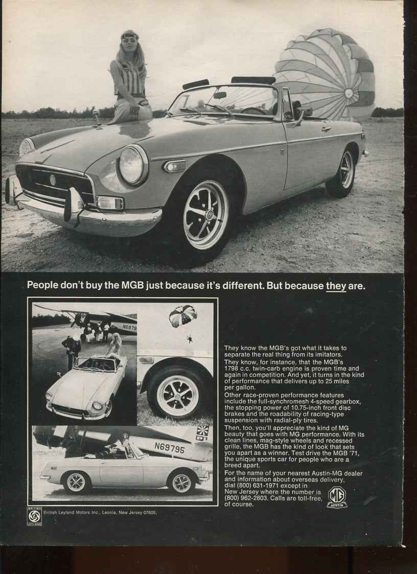 Austin Healey & MG Vintage Automobile Advertisements – Set of 10 (1950s–1970s) - #1