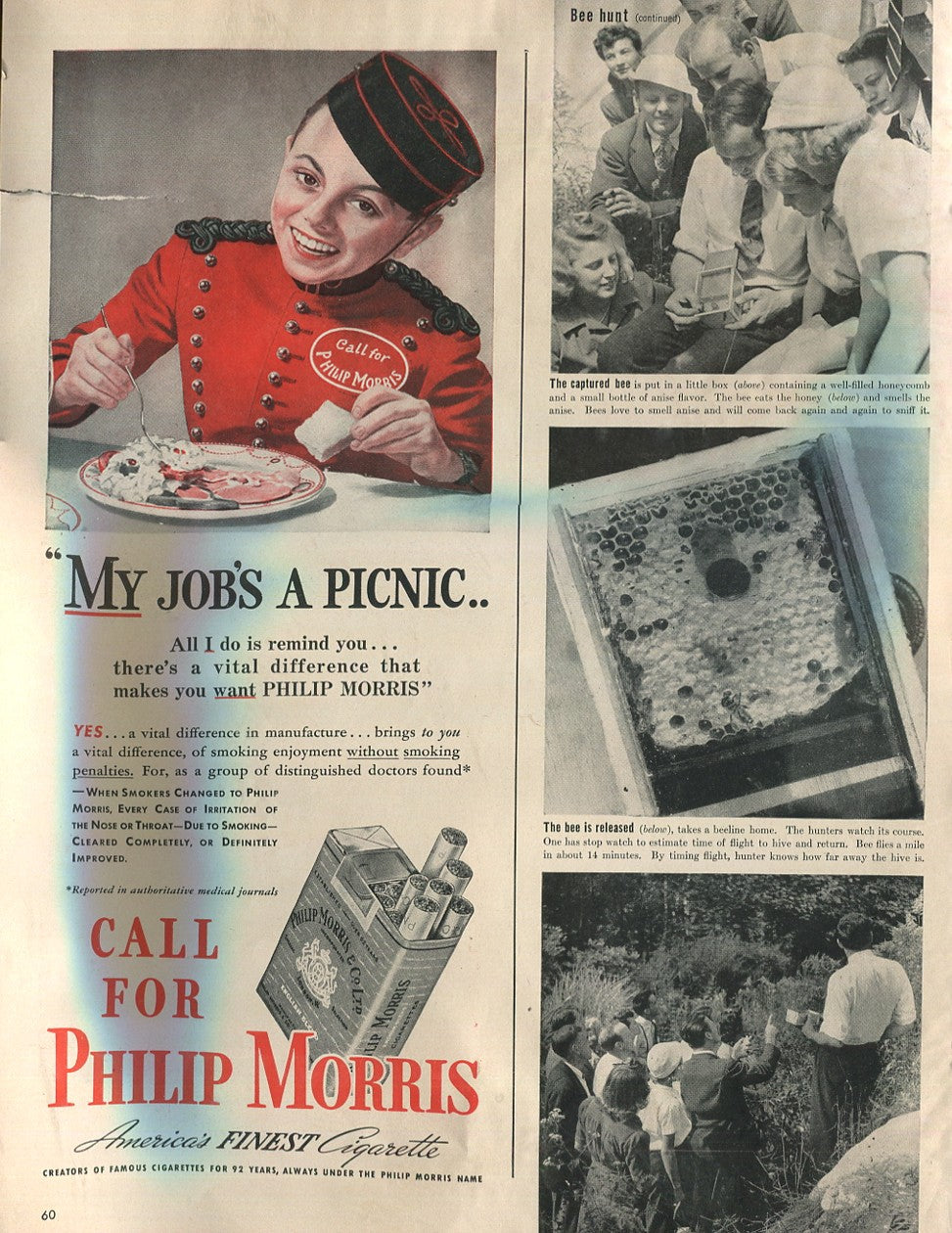 Antique Philip Morris Cigarette Advertisements – Complete 10‑Ad Collection (1940s–1950s) – Lot #2