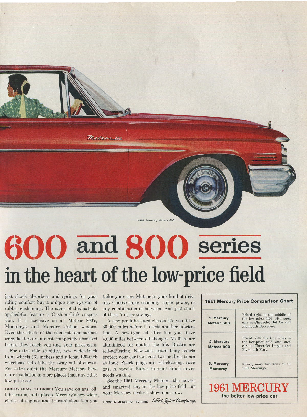 Lincoln & Mercury Vintage Advertising Collection – 60 Original Magazine Ads (1930–1974) – Continental, Capri, Cougar, Montego, Comet & More - Lot #1