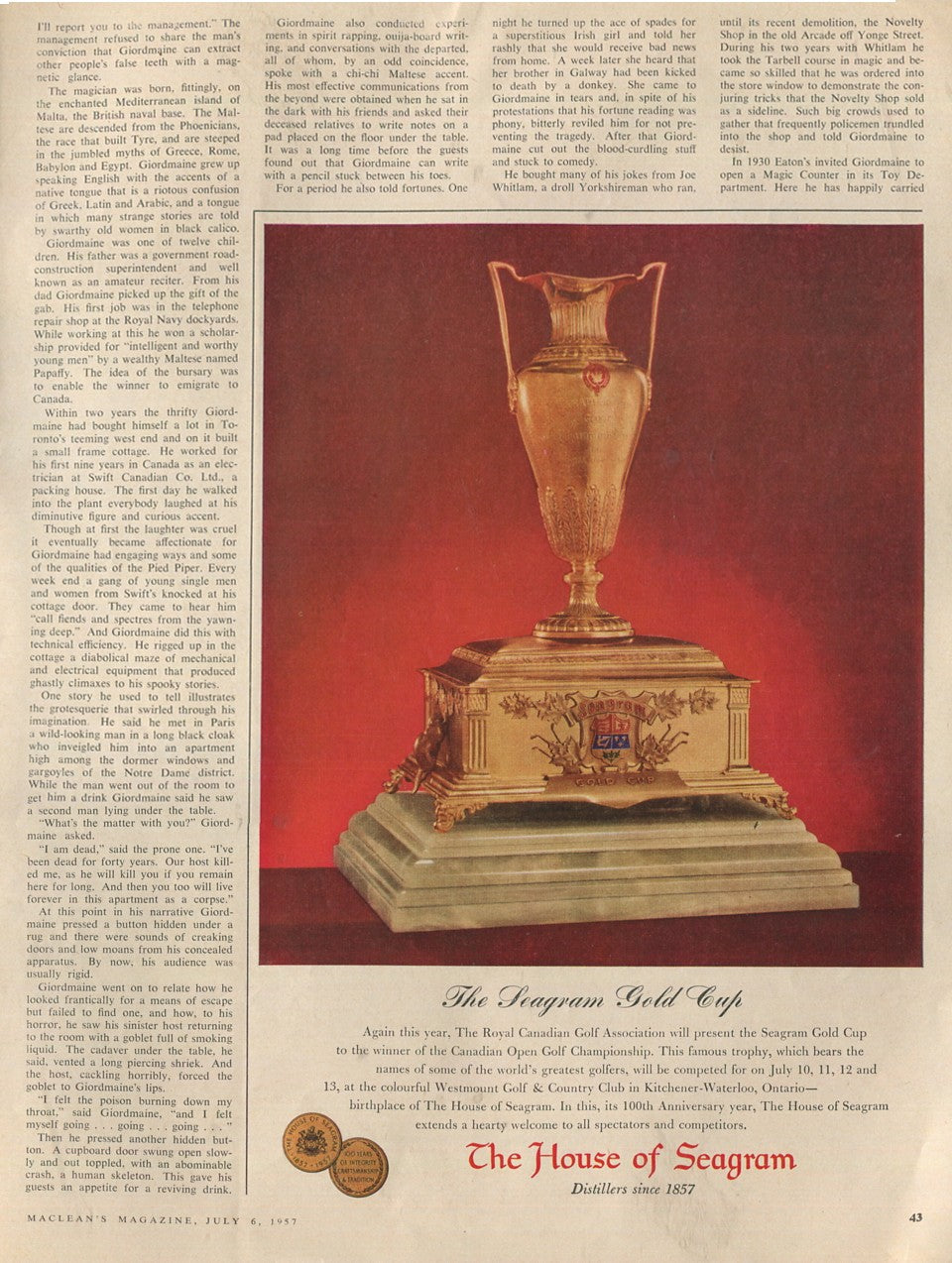 Antique Seagram’s Whiskey Advertisements – 50‑Ad Master Collection (1937–1972) – Canadian, American & Scotch – Historical Lot