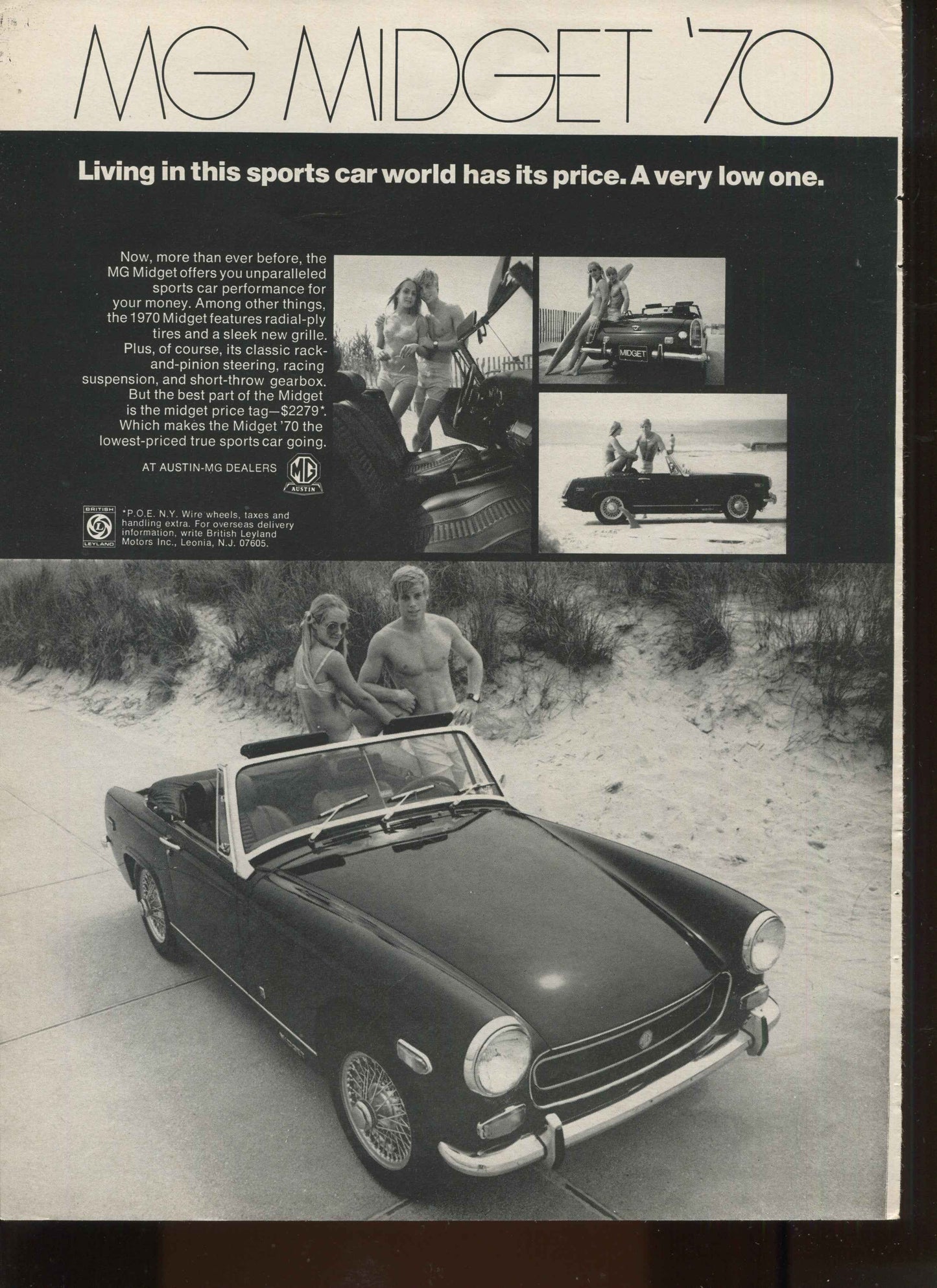 Austin Healey & MG Vintage Automobile Advertisements – Set of 10 (1950s–1970s) - #1