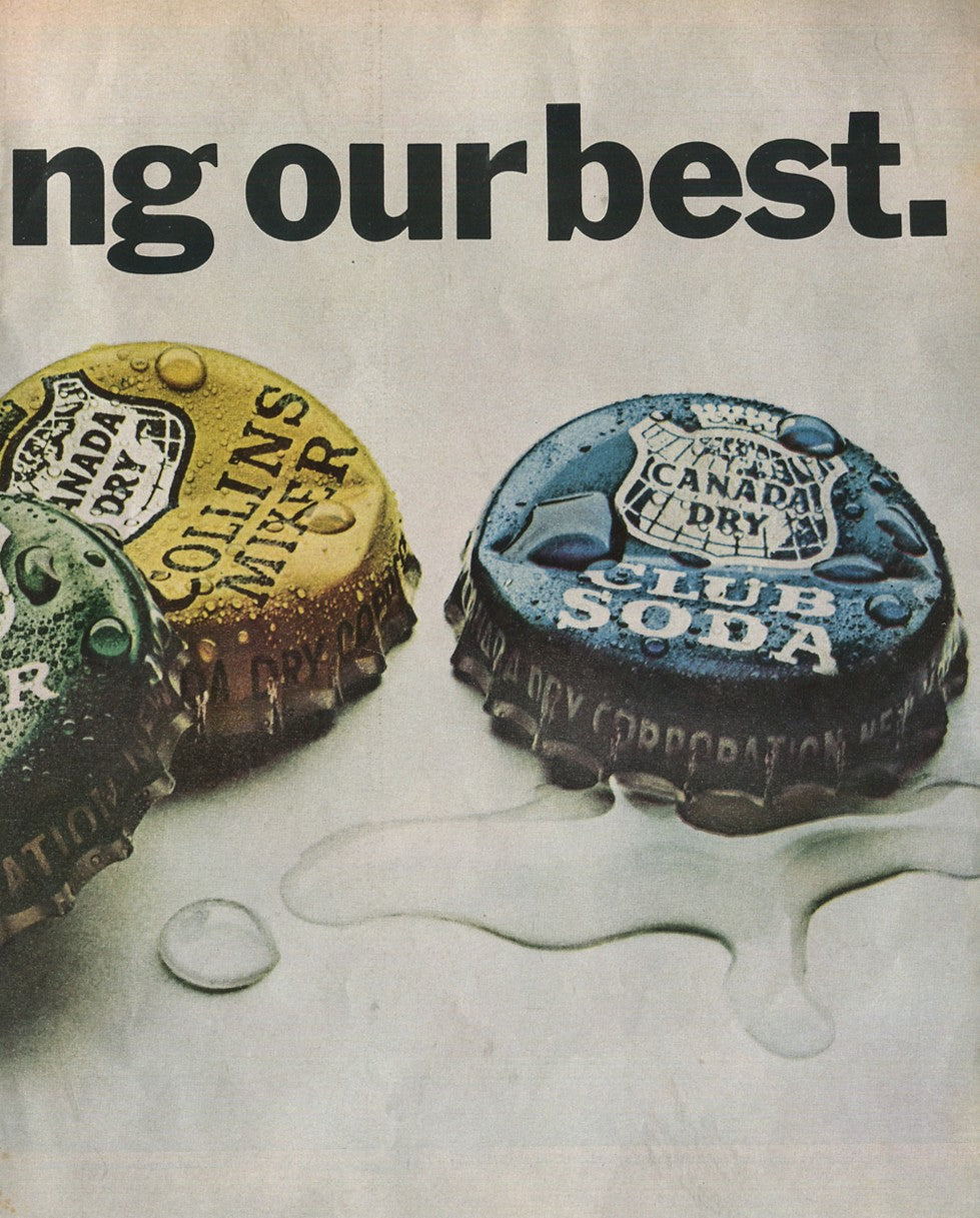 Antique Canada Dry Advertisements – Complete 10‑Ad Collection (1930s–1960s) – Original Vintage Prints - Lot #1