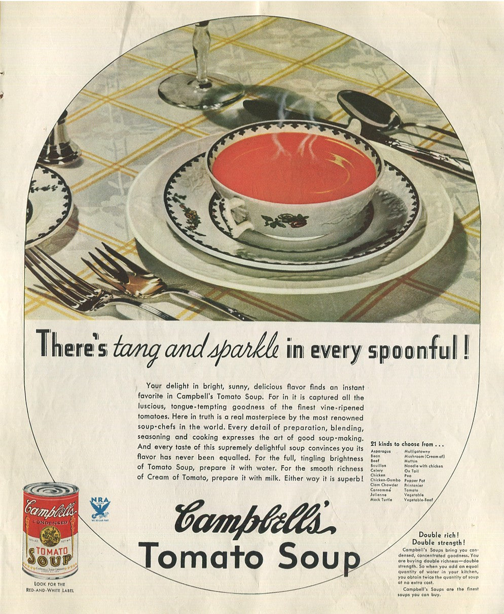 Antique Campbell’s Soup Advertisements – Complete Historical Collection (1927–1971) – 50 Original Vintage Ads - #1