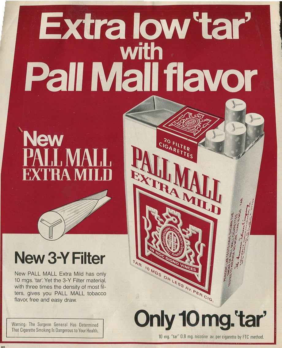 Antique Pall Mall Cigarette Advertisements – Lot of 10 Original Ads (1950s–1970s) – #3