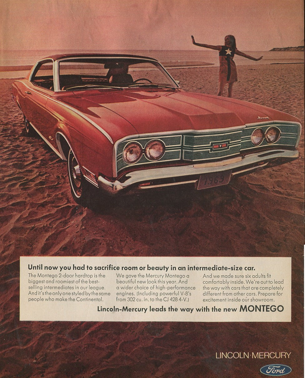 Lincoln & Mercury Vintage Advertising Collection – 60 Original Magazine Ads (1930–1974) – Continental, Capri, Cougar, Montego, Comet & More - Lot #1