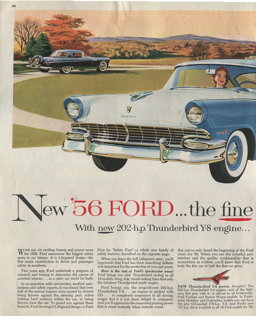 Antique Ford & Mercury Advertisements Collection – 1920s–1980s – 100 Original Vintage Automotive Ads - Lot #1