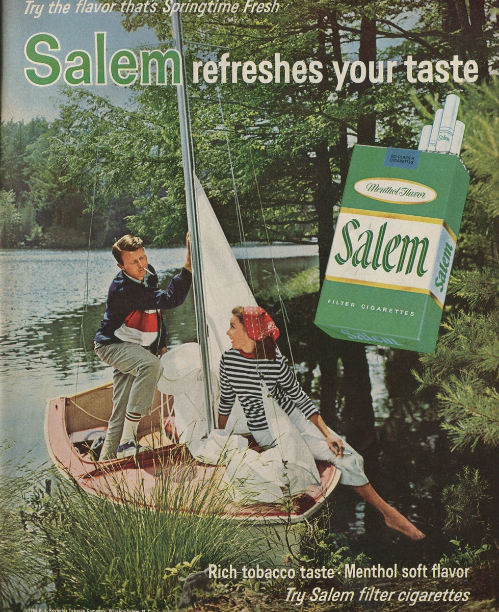 Vintage Salem Cigarette Ads – 1958–1971 Menthol Advertising Lot – Set of 10