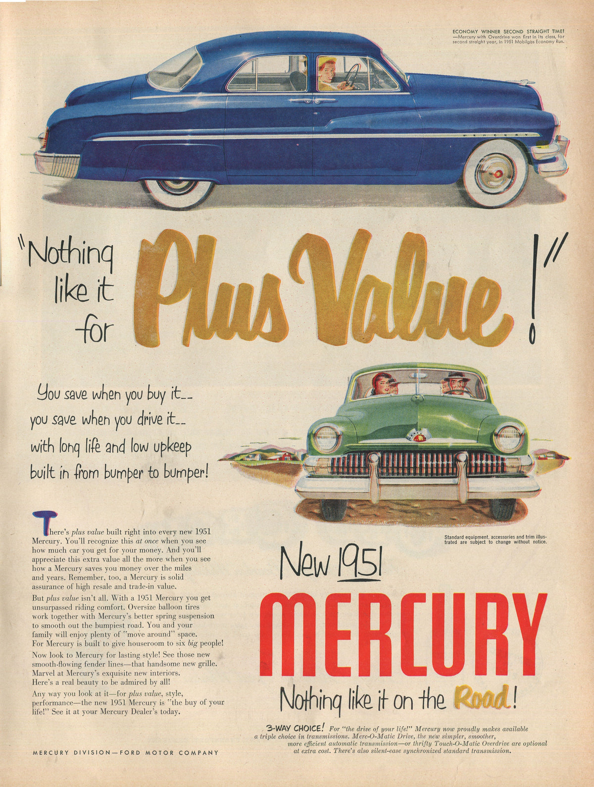 Lincoln & Mercury Vintage Advertising Collection – 60 Original Magazine Ads (1930–1974) – Continental, Capri, Cougar, Montego, Comet & More - Lot #1