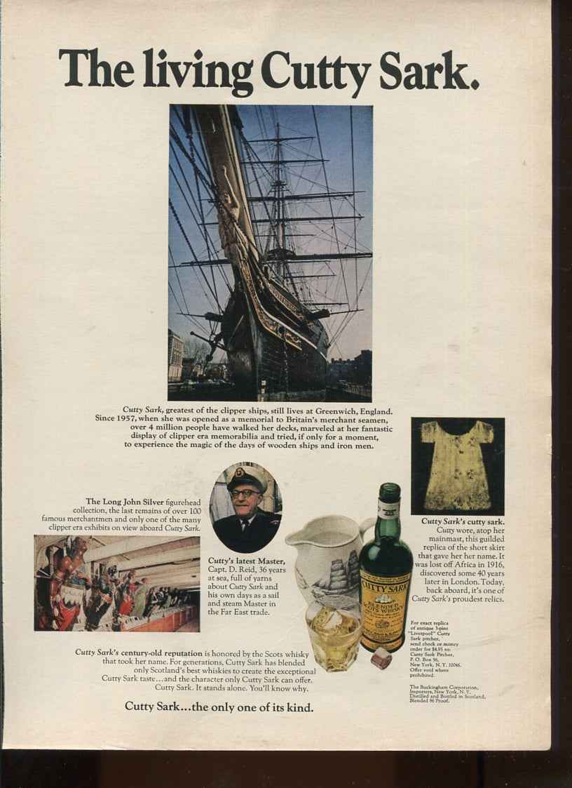 Cutty Sark Scotch Whisky Advertising Lot – 10 Original Magazine Ads (1959–1975) - #1
