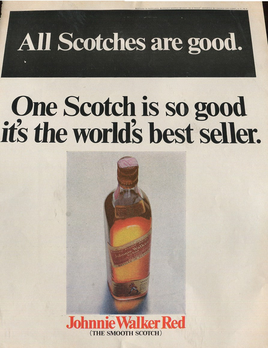 Johnnie Walker Scotch Whisky – Vintage Advertisement Collection (1930s–1960s) – Set of 10 - #1