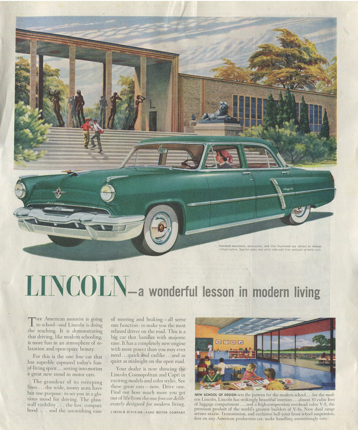 Lincoln & Mercury Vintage Advertising Collection – 60 Original Magazine Ads (1930–1974) – Continental, Capri, Cougar, Montego, Comet & More - Lot #1