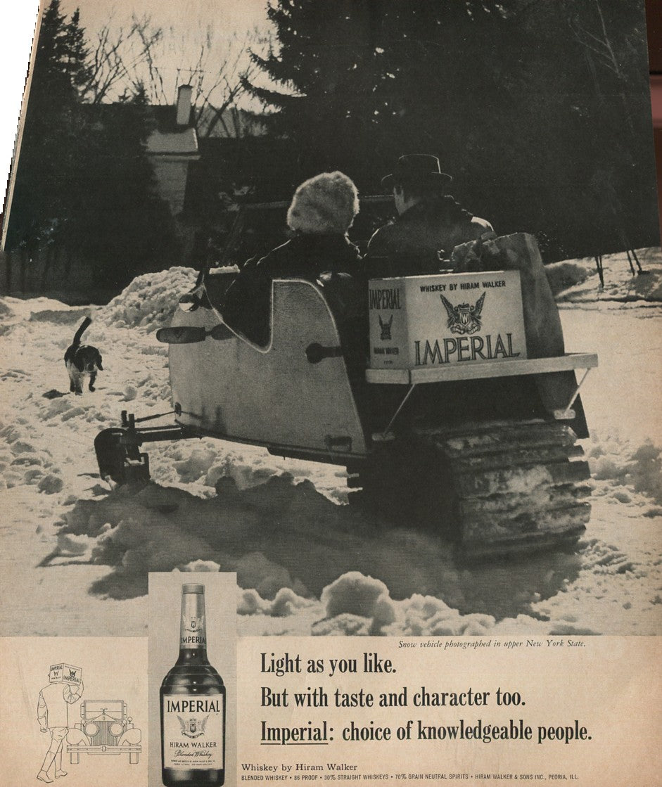 Antique Hiram Walker Whiskey Advertisements – 10‑Piece Vintage Magazine Ad Collection (1930s–1960s) #1