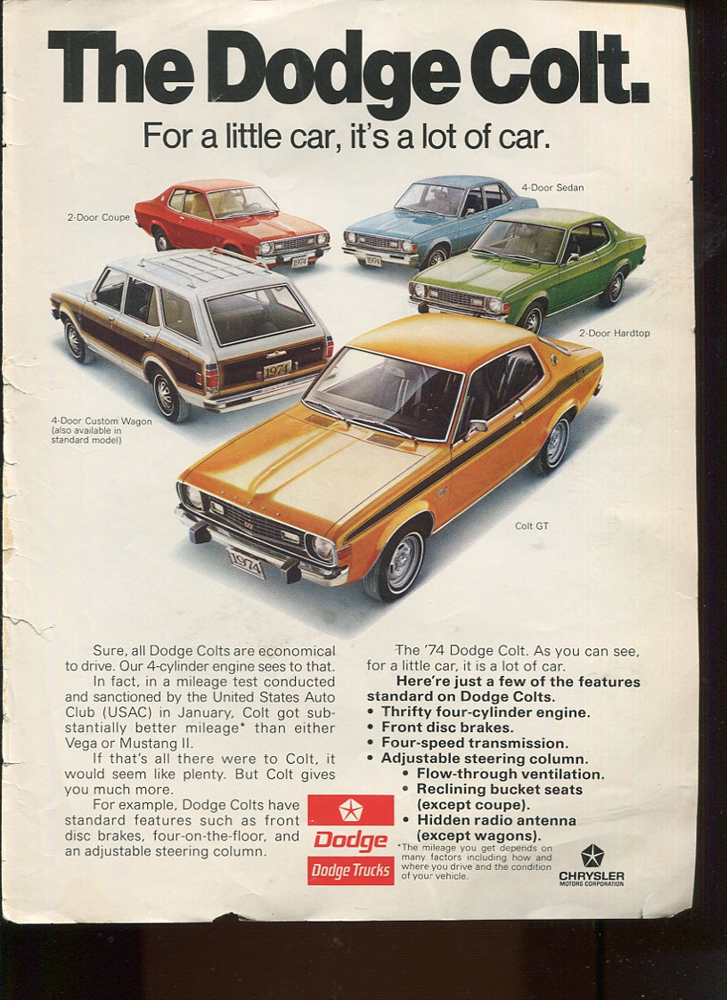 Antique Dodge Advertisements – 20‑Piece Historical Lot (1924–1974) – Lot #1