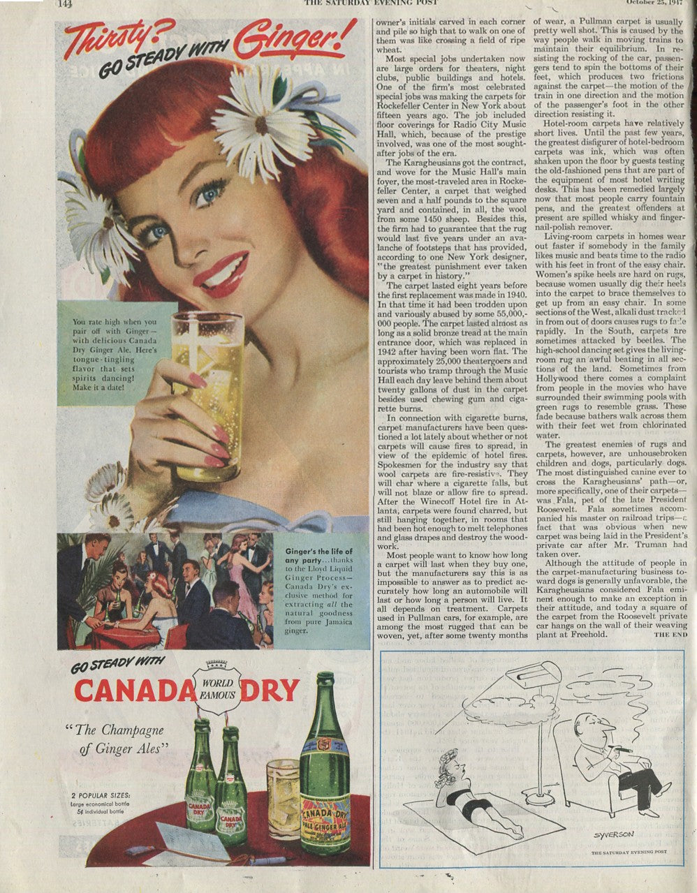 Antique Canada Dry Advertisements – Complete 10‑Ad Collection (1930s–1960s) – Original Vintage Prints - Lot #1