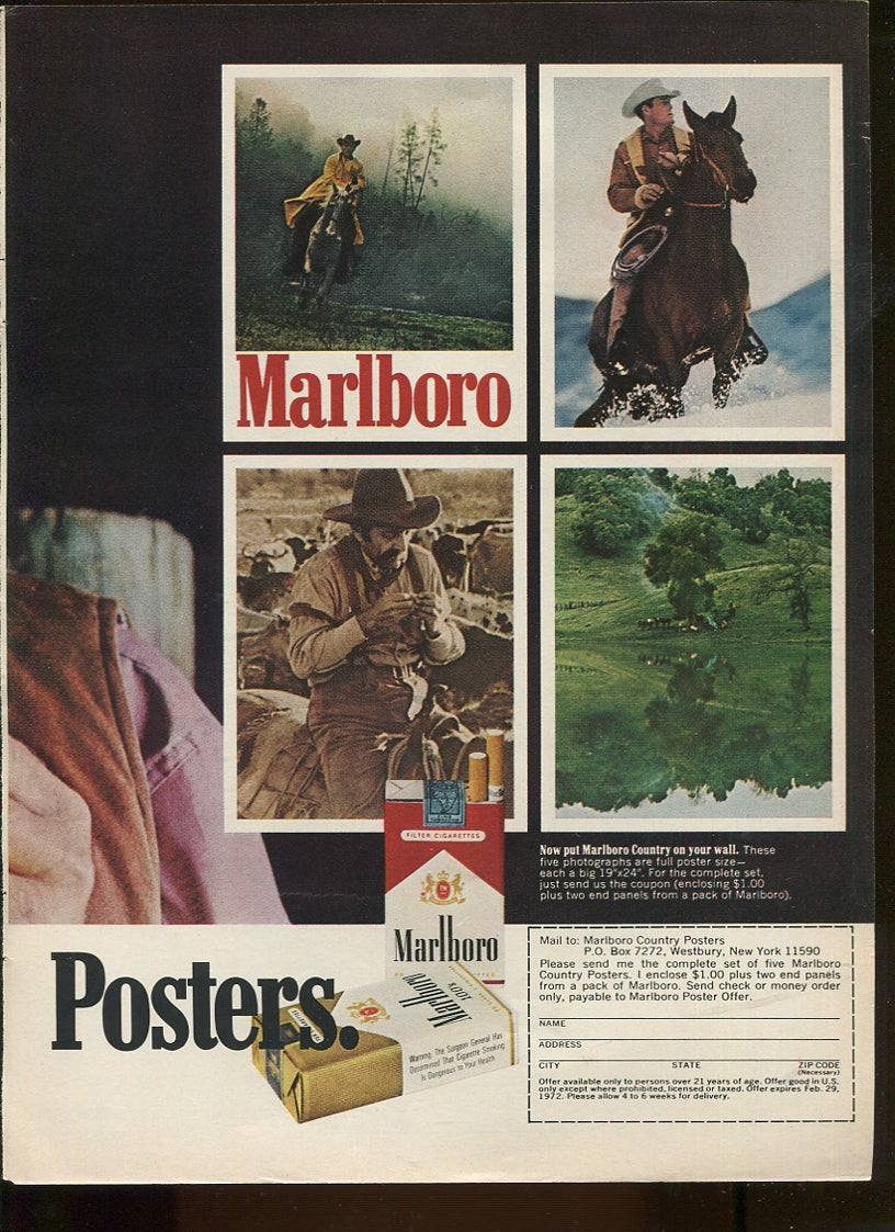 Antique Marlboro Cigarette Advertisements – Lot of 20 Original Ads (1958–1988) – Set #2
