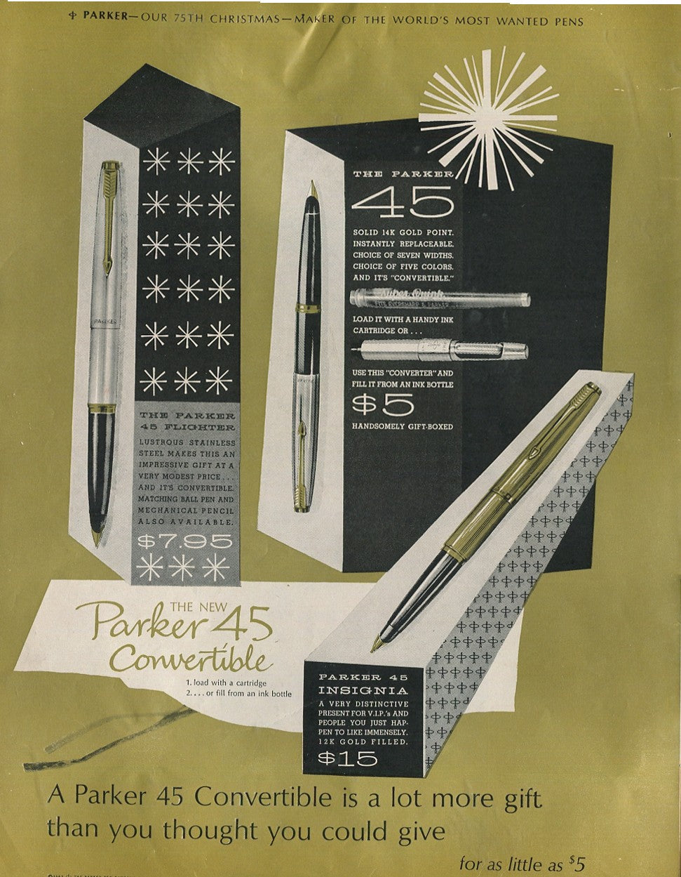 Antique Parker Pen Advertisements • 20‑Piece Historical Lot • 1934–1988 Pen & Ink Era Collection – Lot #1