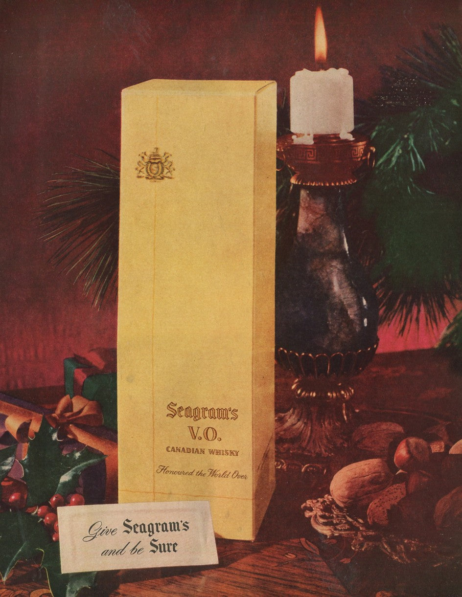Antique Seagram’s Whiskey Advertisements – 50‑Ad Master Collection (1937–1972) – Canadian, American & Scotch – Historical Lot