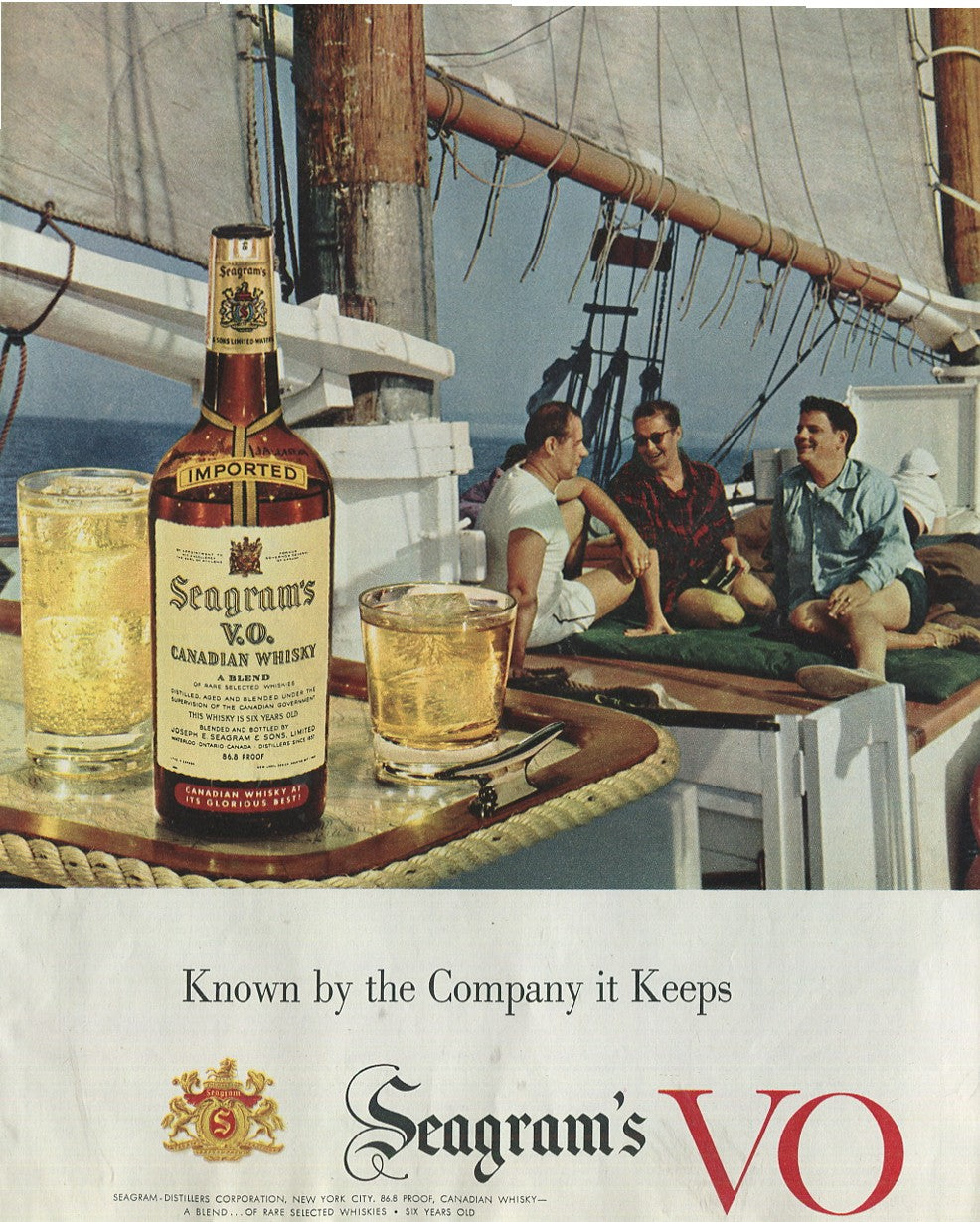 Antique Seagram’s Whiskey Advertisements – 50‑Ad Master Collection (1937–1972) – Canadian, American & Scotch – Historical Lot